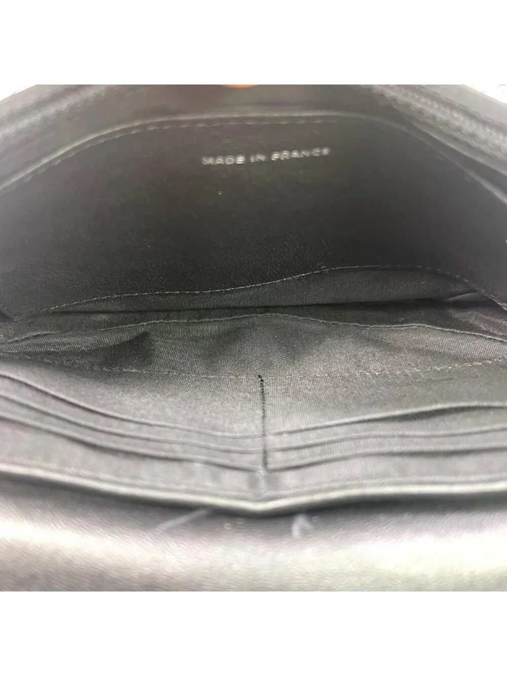 Chanel Half Moon Chain Shoulder Bag Black